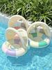 Xiao Lv Inflatable Baby Swim Ring with Removable Sunshade Canopy