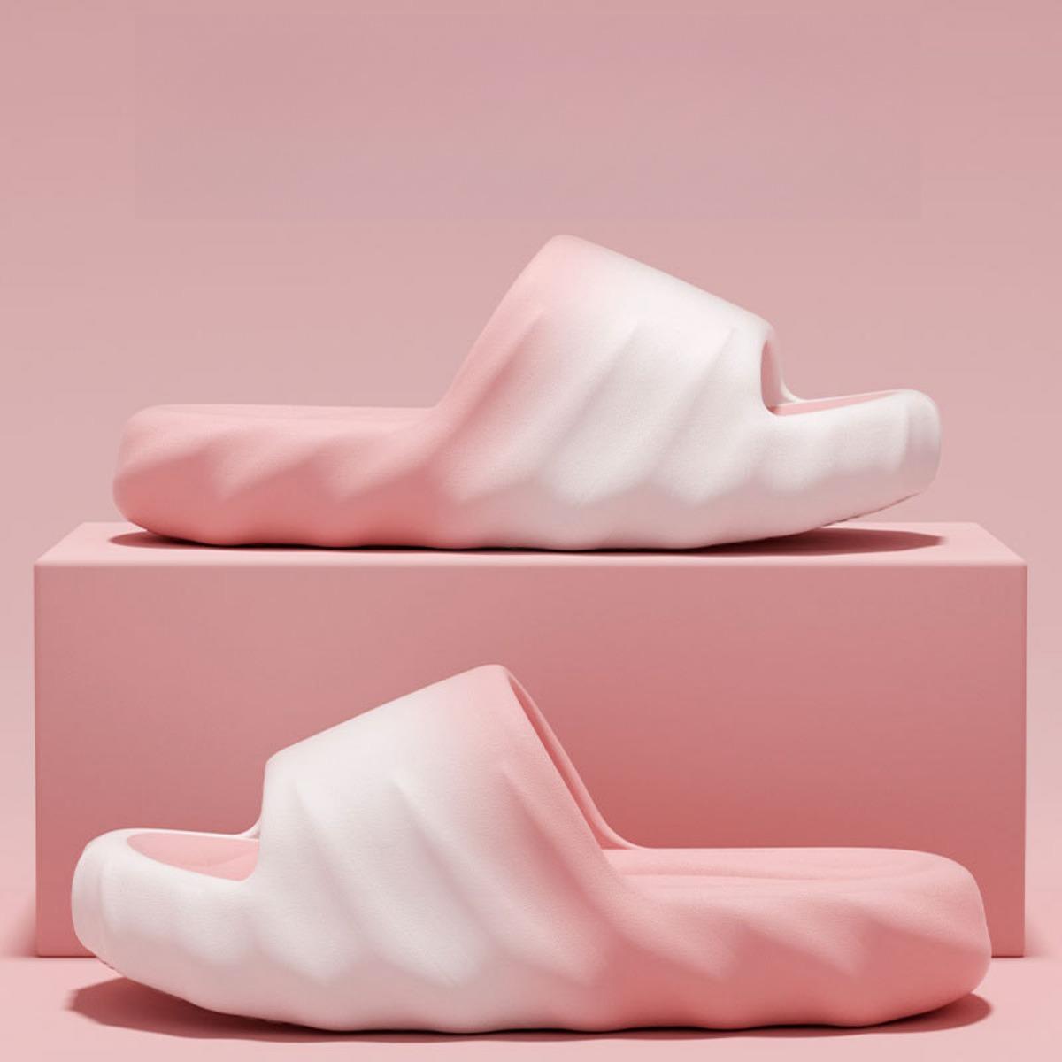 

Мужские/женские домашние тапочки, комнатные тапочки можно носить на улице, удобные пляжные сандалии на толстой подошве, уличные сандалии для воды, парные сандалии 36-37 розовый