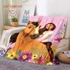Spirit Riding Free Cavalli dei Cartoni Animati Coperte Morbide, Coperta Plaid Calda Comoda per Picnic Letti Divano Casa Camera da Letto Regalo Ragazza
