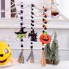 Halloween Wooden Bead Pendant Creative Witch Castle Pendant Ghost Party Decoration