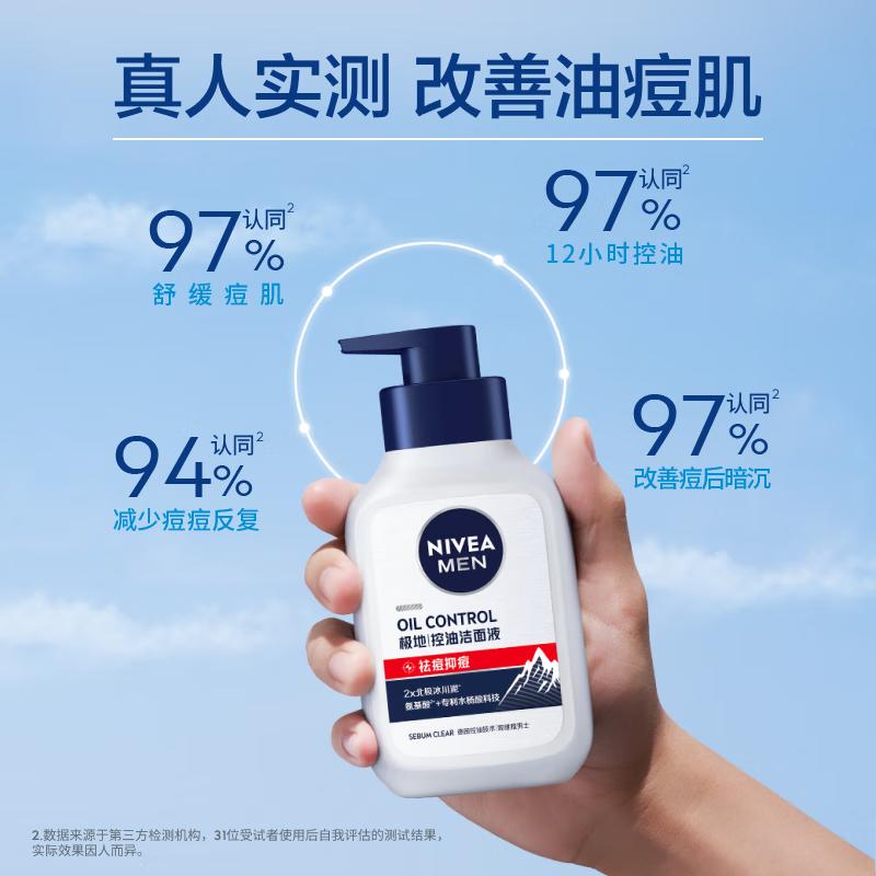 NIVEA Men s Oil Control Anti-Acne Facial Wash