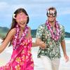 Hawaii Party Glasses Flamingo Coconut Tree Parrot plastic SunGlasses Summer Beach Tropical Wedding Birthday PhotoBooth Props