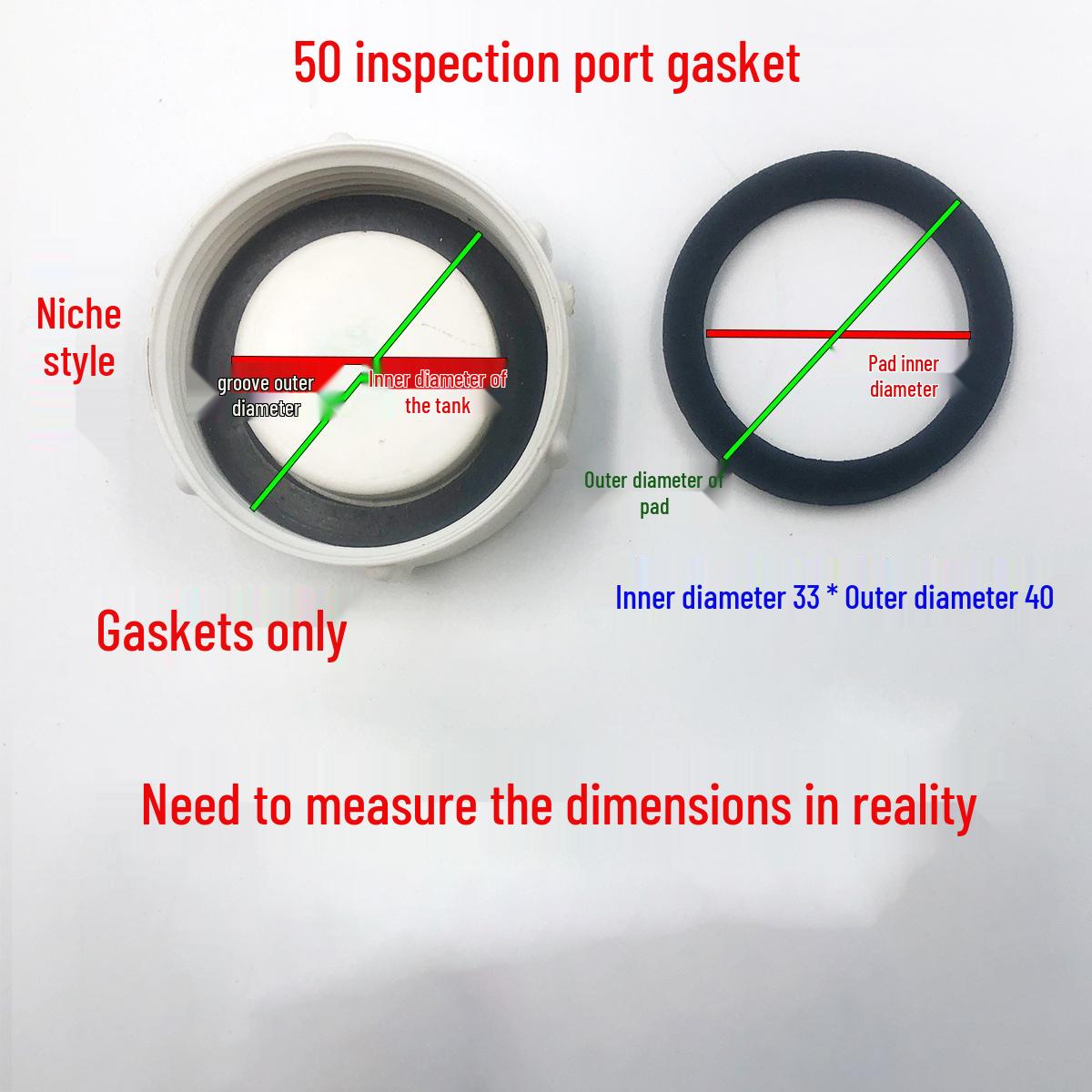 Nitrile Rubber Gasket Pipe Cap Seal for PVC Drain Inspection Port 5075110