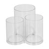 Clear Round Plastic Makeup Container Transparent Cylinder Makeup Brush Holder Organizer