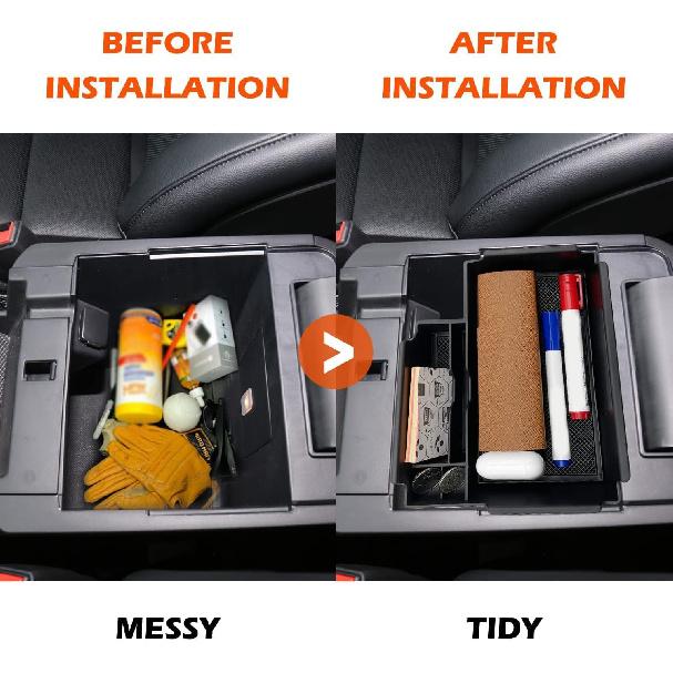 JOJOMARK Compatible With Ford Explorer Accessories 2024 2025 Center Console Tray Organizer, Armrest Secondary Storage Box