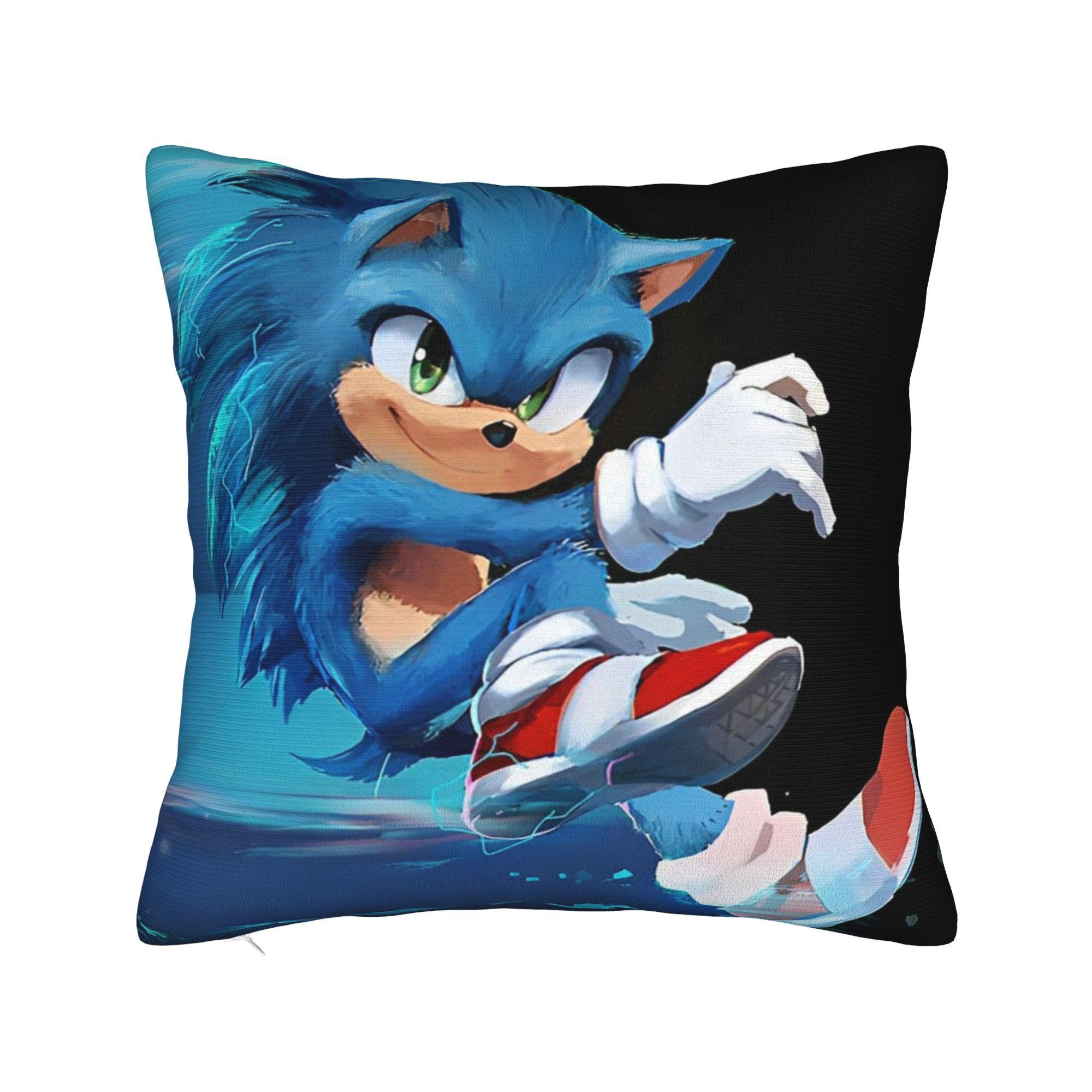 

Декоративные наволочки Мультяшные S-Sonic Аксессуары для дома Подушка-плед Наволочка Квадратный стиль Разные размеры 12x12Inch