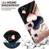 Handmade PU Leather Flip Case for Honor X6a Anti-Slip Shockproof Cover with Wrist Strap & Heart/Rose Cat Designs