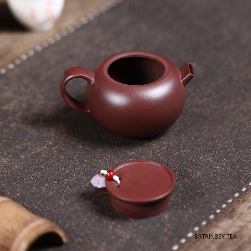 Yixing Handmade Purple Clay Teapot Cute Small Capacity Tea Pot Chinese Household Beauty Kettle Raw Ore Zisha Tea Set 100ml