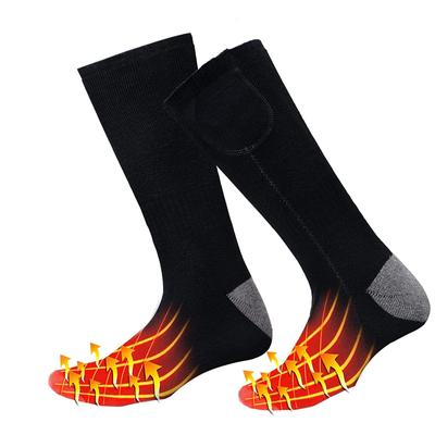 Beheizte Socken für Männer und Frauen, elektrischer Fußwärmer mit wiederaufladbarem Akku für Outdoor-Sportarten im kalten Winter