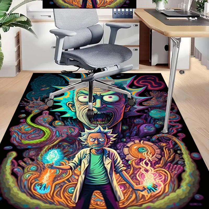Rick Morty Adventure Carpet For Playroom Bedroom Living Room Sofa Home Decorkids Game Area Rug Nonslip Floor Mat