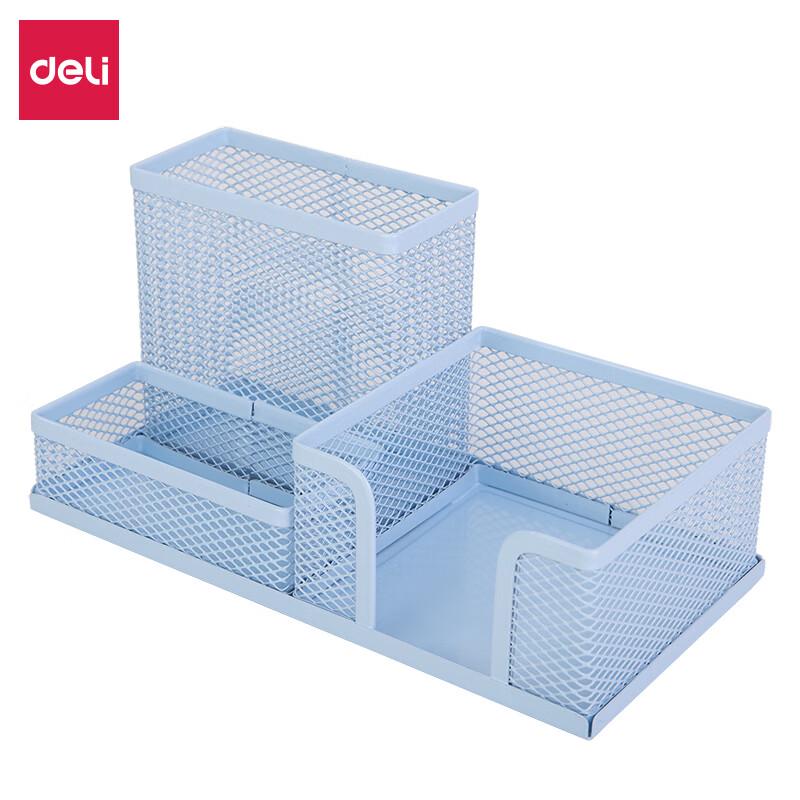 Deli 9154 Multi-functional Metal Mesh Pen Holder