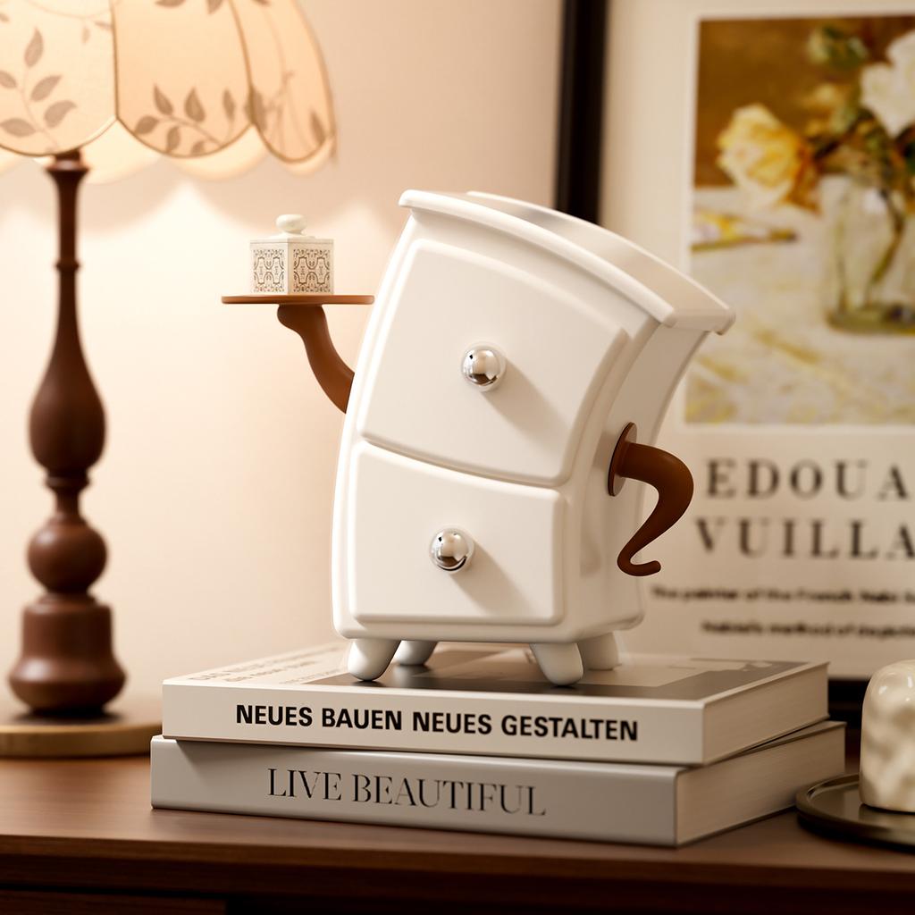 Creative Desktop Jewelry Box Small Items Storage Box Cute Table Ornament Living Room Keys Jewelry Storage Box Housewarming Gift