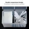 Transparent Plastic Cotton Swab Storage Box Desktop Dust-Proof Makeup Removal Cotton Lipstick Cosmetics Storage Organization