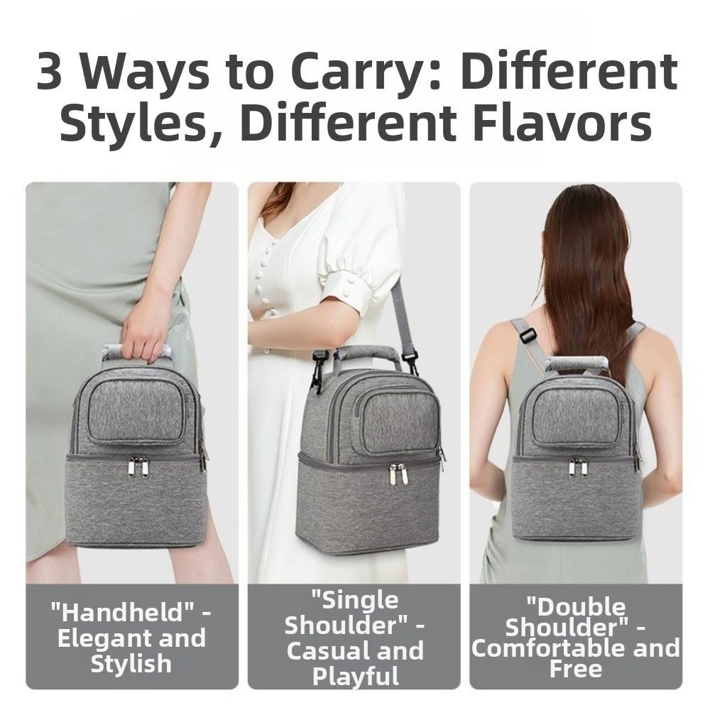 Large Capacity Breastmilk Cooler Bag Double Layer Baby Food Backpack Maternity Backpack  Maternity