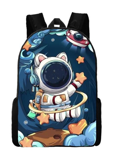 Astronaut Backpack Primary And Secondary School School Bag Grade 1-6 Backpack Creative Printed Backpack