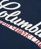 COLUMBIA UNIVERSITY Cu Big Wave Logo S/S T-Shirts Dark Navy