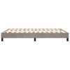 Box Spring Bed Frame Light Gray 140 x 190 cm Velvet