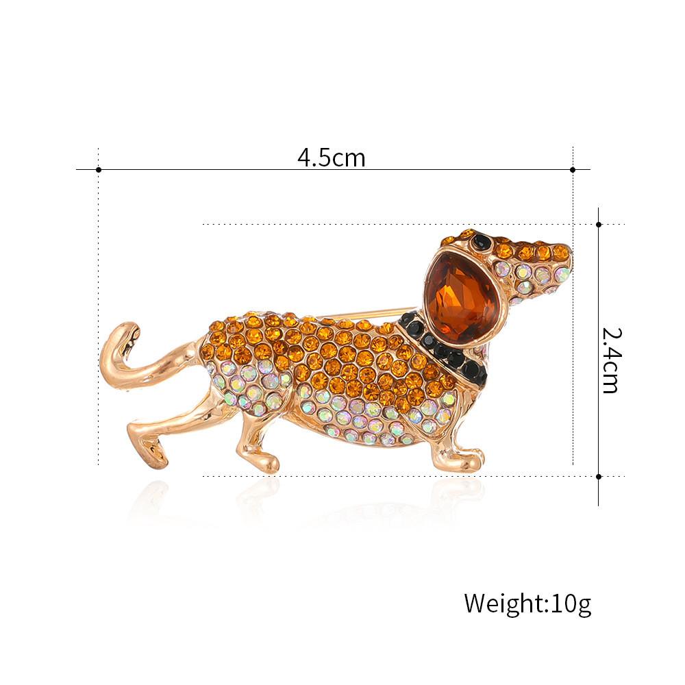 Animal Pet Dog Brooch Zinc Alloy Elegant Jewelry For Men And Women