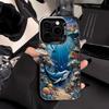 Ocean World Printed Phone Case for iPhone 16 15 14 13 12 11 Pro Max 16E Laser Plated Rice Resistant Hard Phone Case