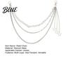 Metal Buckle Waist Belt Chain Titanium Steel Multi Layer Design