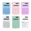 Mechanical Calculator 8 Digit Large Solar Power and LCD Display Big Button Cute Candy Colored Calculator Suitable for Office