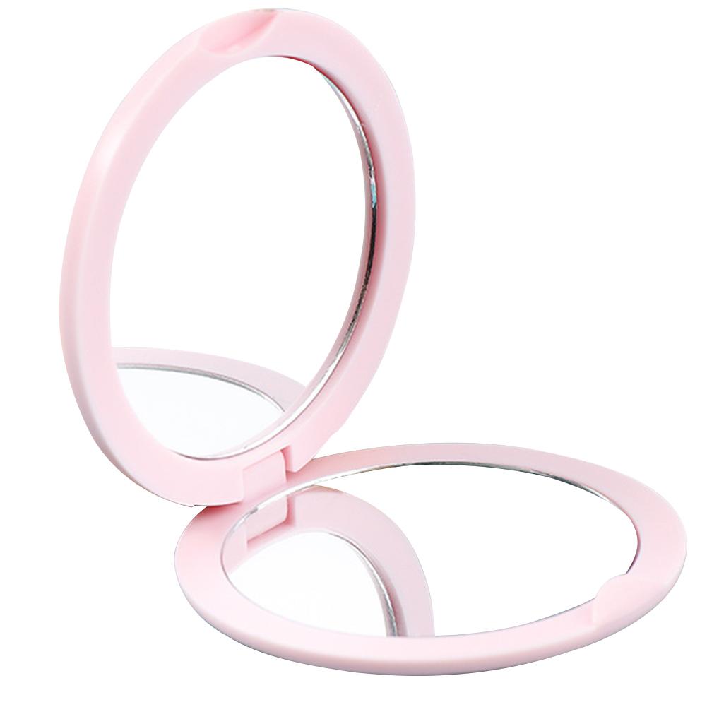 Double-Sided Pocket Mirror Round Folding Small Mirror Oval Travel Makeup Mirror Portable for Handbag Purse Pocket