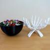 Yousheng Skeleton Hand Bowl Removable Black Bowl Multifunctional Gothic Decoration Horror Theme Stand Halloween Decor
