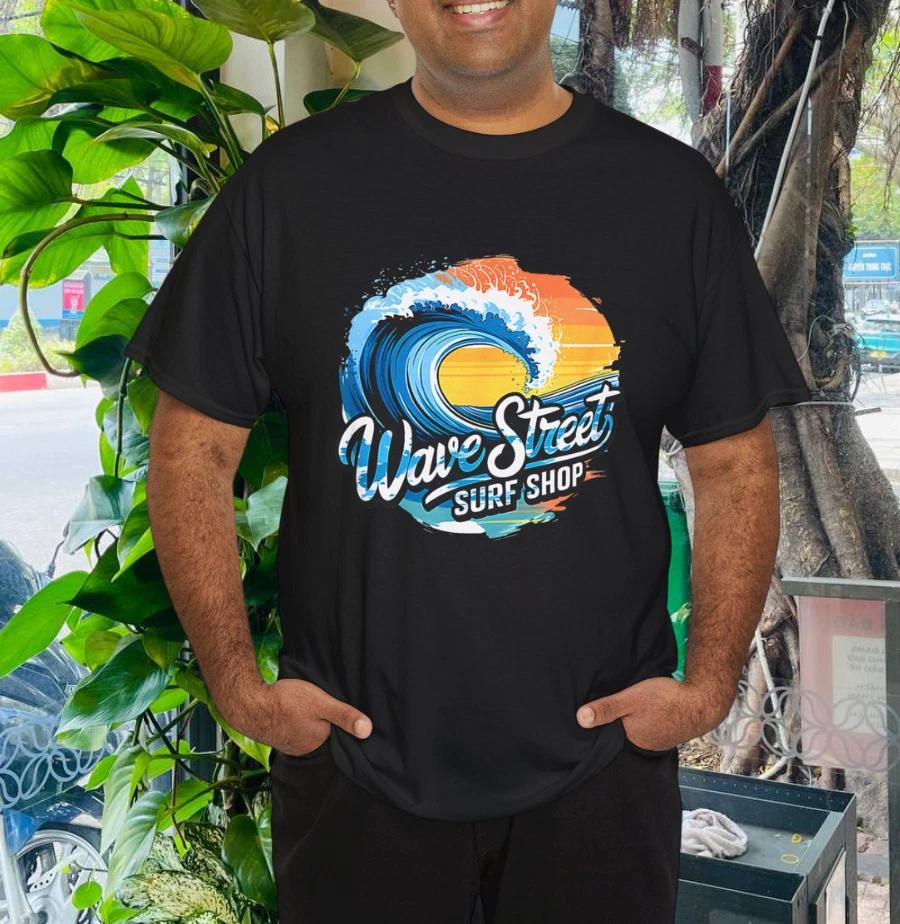 Классическая футболка для серфинга Wave Street Surf Shop S