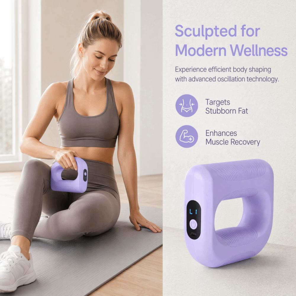 Adjustable Speed Electric Body Slimming Machine Ergonomic Muscle Handheld Massager Back Waist Leg