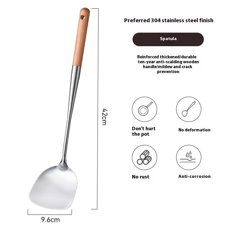 

GIANXI Home Kitchen Stainless Steel Spatula Kitchen Spatula Spoon Cooking Utensils Dinner Food Wok Shovel Kitchen Accessories