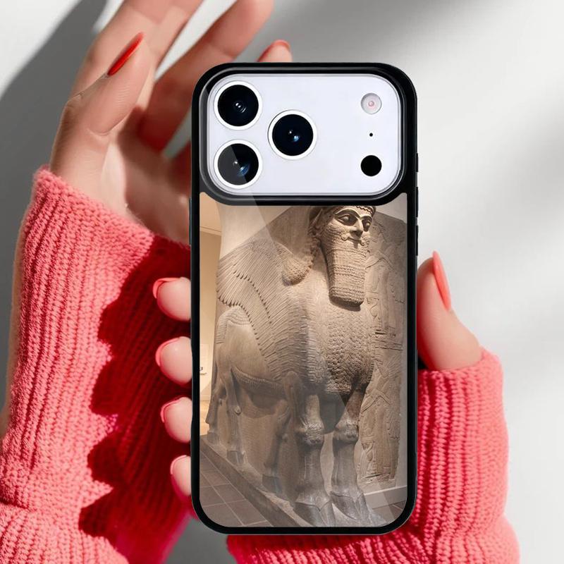 Lamassu Assyrian Mesopotamian soft Phone Case for iPhone 17 16 15 14 13 Pro Max Back Cover for 12 11 Pro Coque