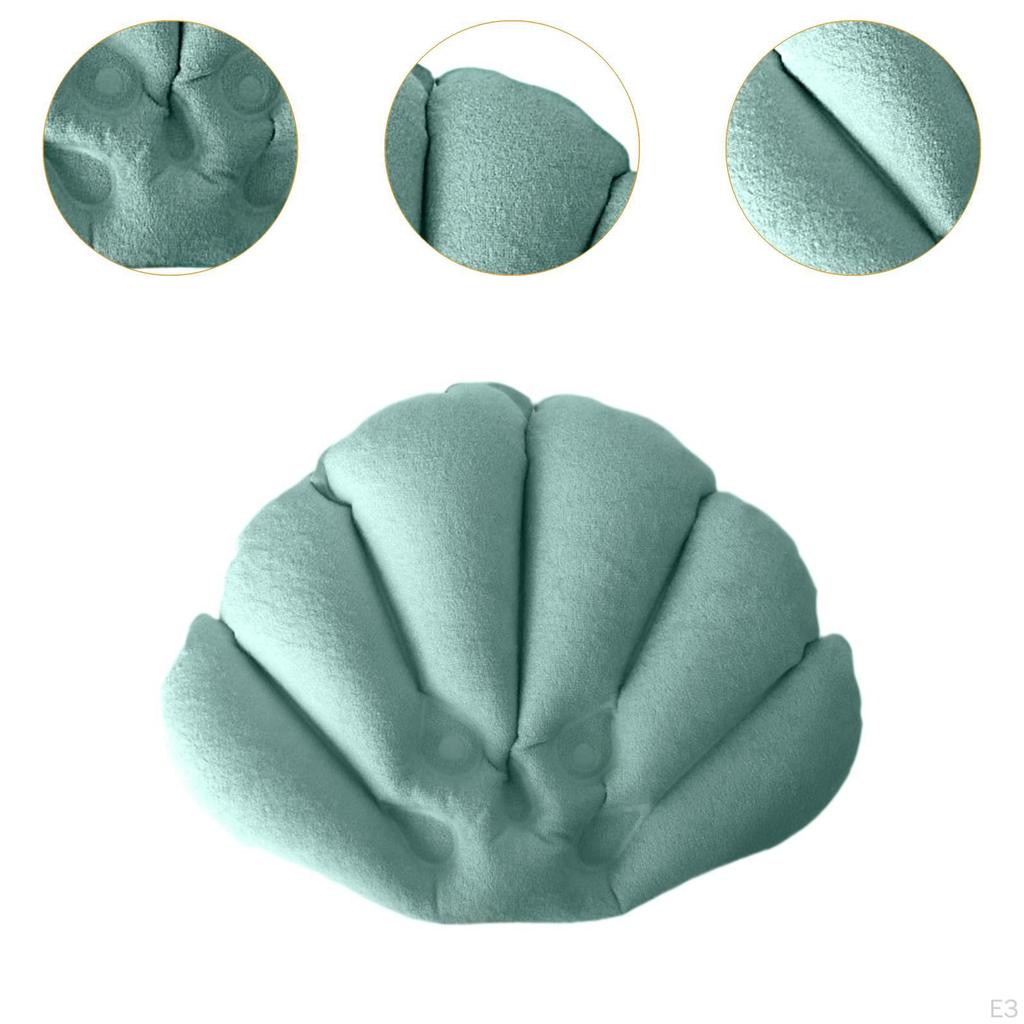 Pillow Shell Inflatable Bath Shaped With Suction Cup Nonslip Support Pvc For Home