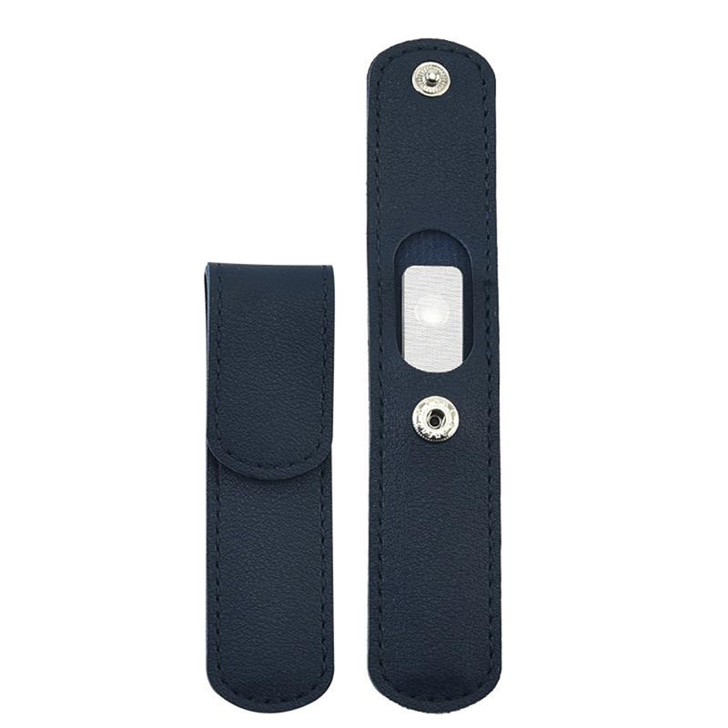 Professional Nano Glass Nail File Transparent Sanding Polishing Grinding Nail Art Manicure with Leather Case