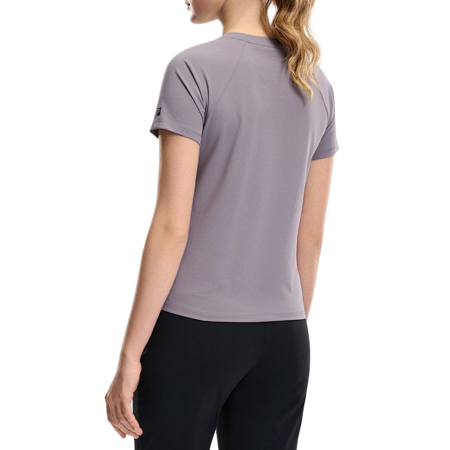 FILA Fitness Pullover Round Neck Short Sleeve Solid Color T-Shirt Women tops A11W621102F-GY
