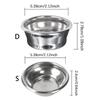 Durables 54mm Single Wall Coffee Filters Basket For Professional Machines Stainles Steels Construction