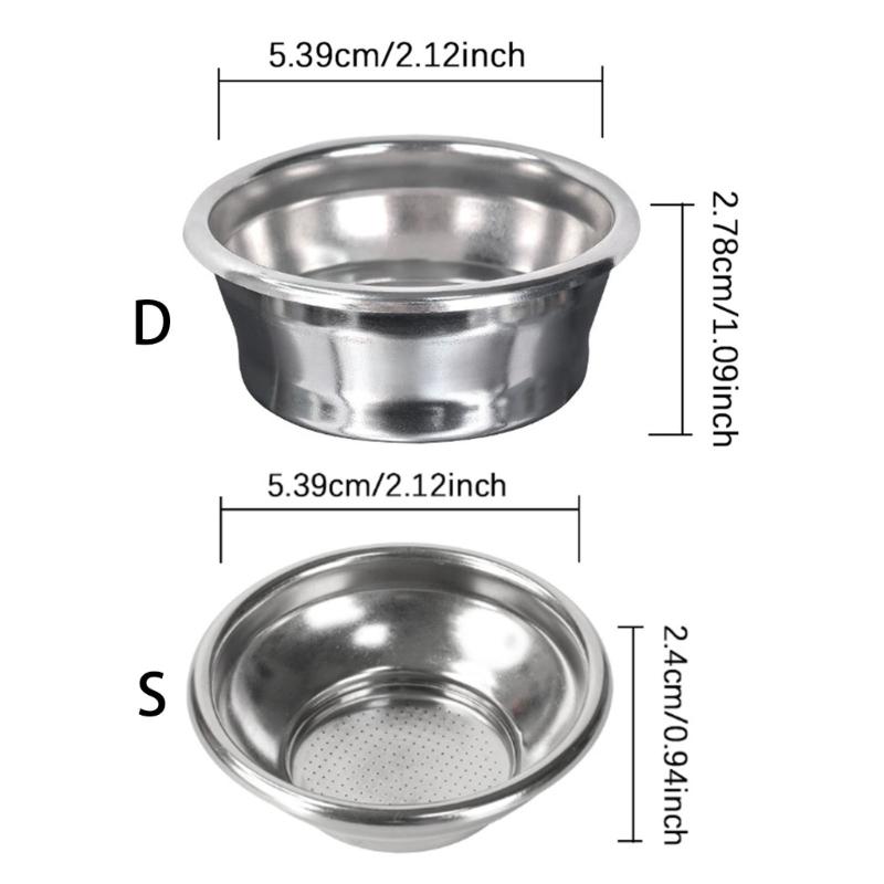 Durables 54mm Single Wall Coffee Filters Basket For Professional Machines Stainles Steels Construction
