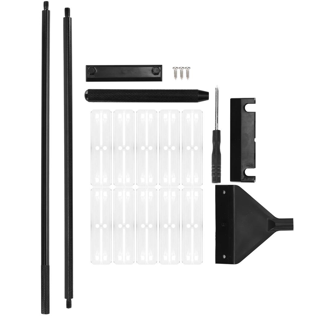 Aquarium Algae Scraper Aluminum Alloy Glass Fish Tank Algae Cleaner with Detachable Pole65cm with
