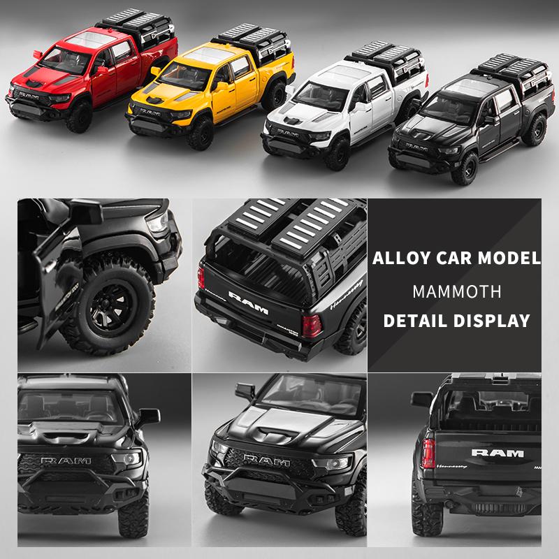 Limited Clearance Sale 1:32 Die-cast Metal simulation Mammoth Alloy  model car sound & light  boys' toy gift Collection