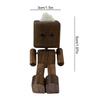Shaking Wooden Man Figurine Car Decoration Small Ornaments Leg-swinging Robot Figurine Cute Wood Man Car Good Creative Gifts