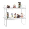 2-stufiges Schrank-Organizer-Regal Arbeitsplatten-Regale Stahl-Aufbewahrung Gewürzregal