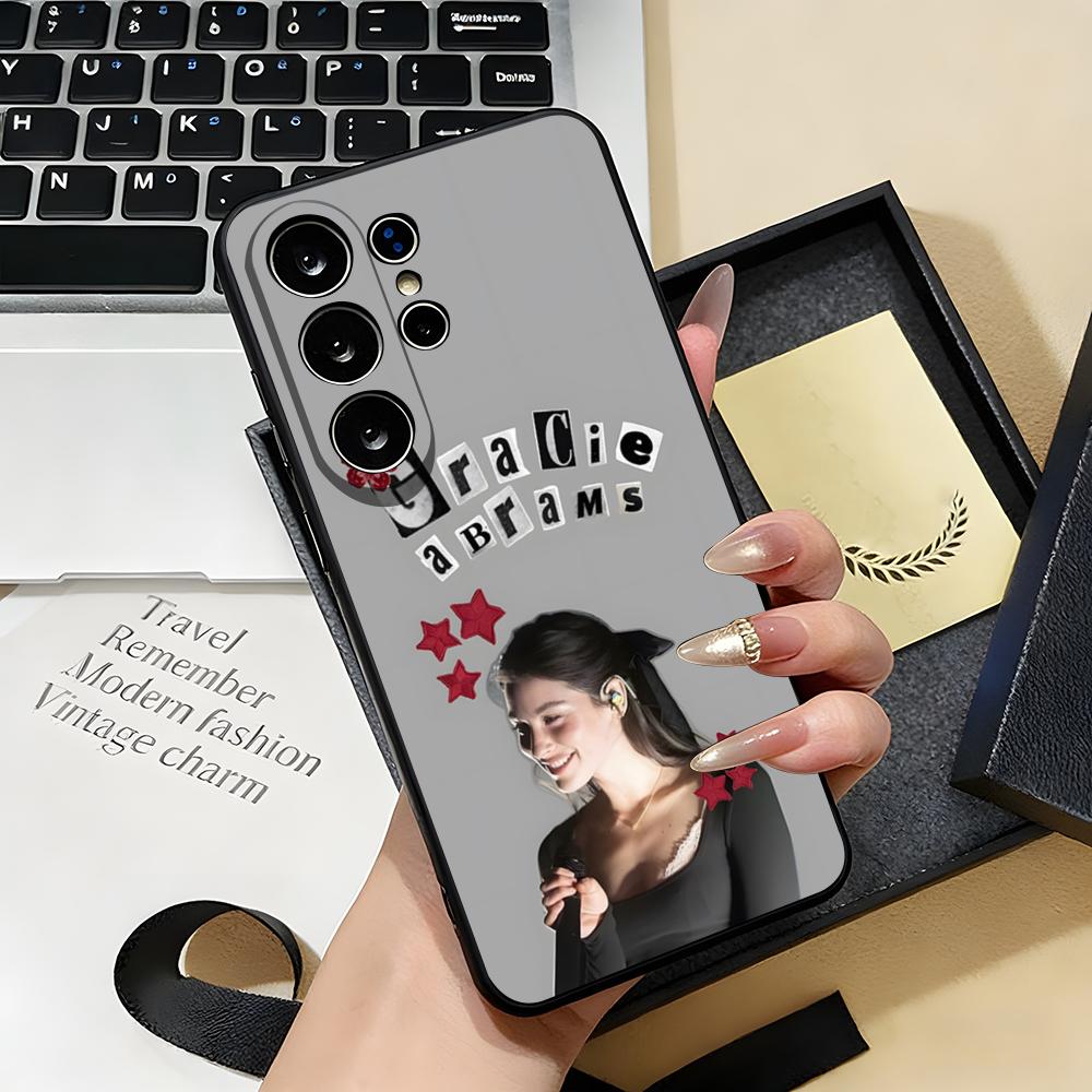 Singer G-Gracie Abrams Phone Case For Samsung S26 S25 S24 FE S23 S22 S21 Plus S20 Ultra Note20Ultra Black Soft Shell