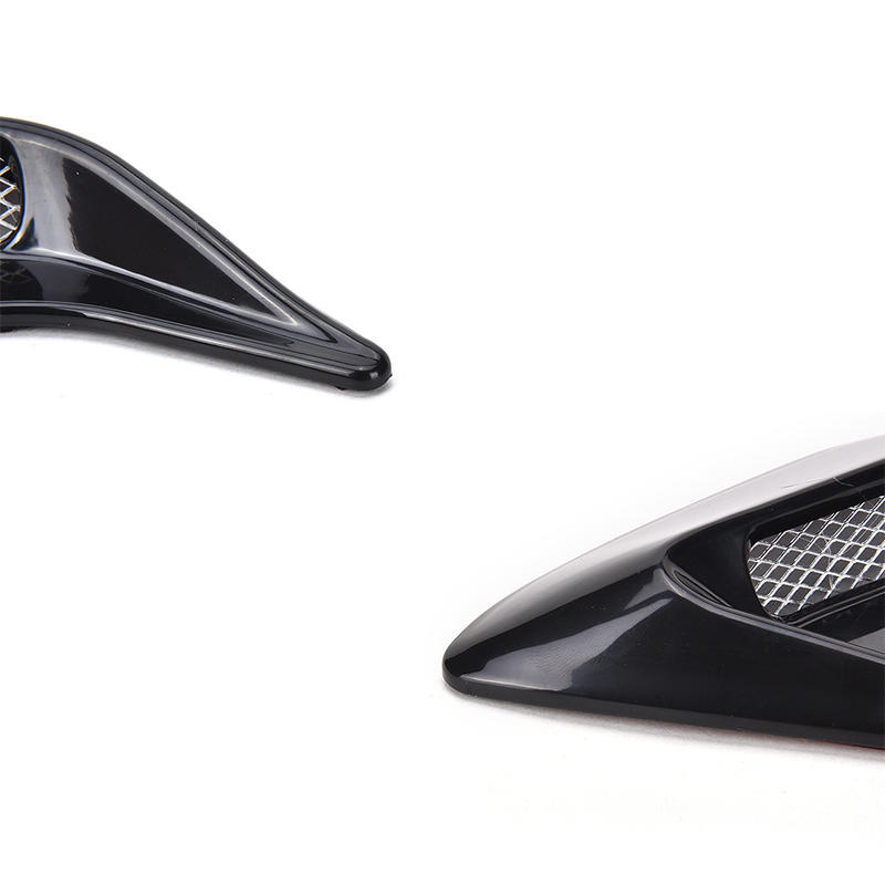 2 Pcs Car Simulation Side Vents Decorative Air Flow Intake Hood Vents