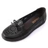 Soft-soled New Shoes Sandals Flat-soled Hollowed-out Leather Shoes Medium and Old Women's Shoes Spring and Summer Women's Leather Shoes