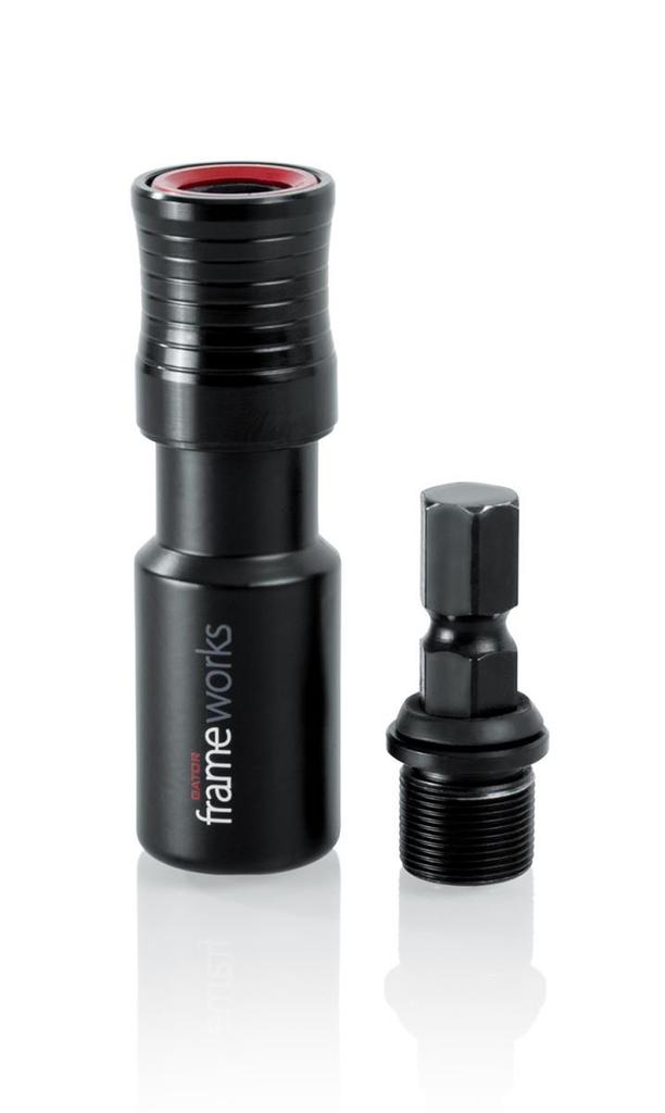 GATOR Frameworks Quick Release Attachment for Microphone Holders, GFW-MIC-QRTOP, Black