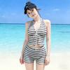 Women's Two-piece Swimwear: Thai-style Modest Hot Spring-inspired Sensual for Curvy Girls – A Flattering Figure-flattering Bikini