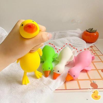 Squishy Duck Stress Ball - Anxiety Relief Sensory Fidget Toy , Soft Squeeze Toy for For Adults Kids, Party Favors Gifts