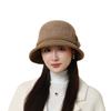 Middle aged and Elderly Wool Casual Basin Hat Korean Style  Fashionable and Versatile Warm  Ear Protecting Fisherman Hat