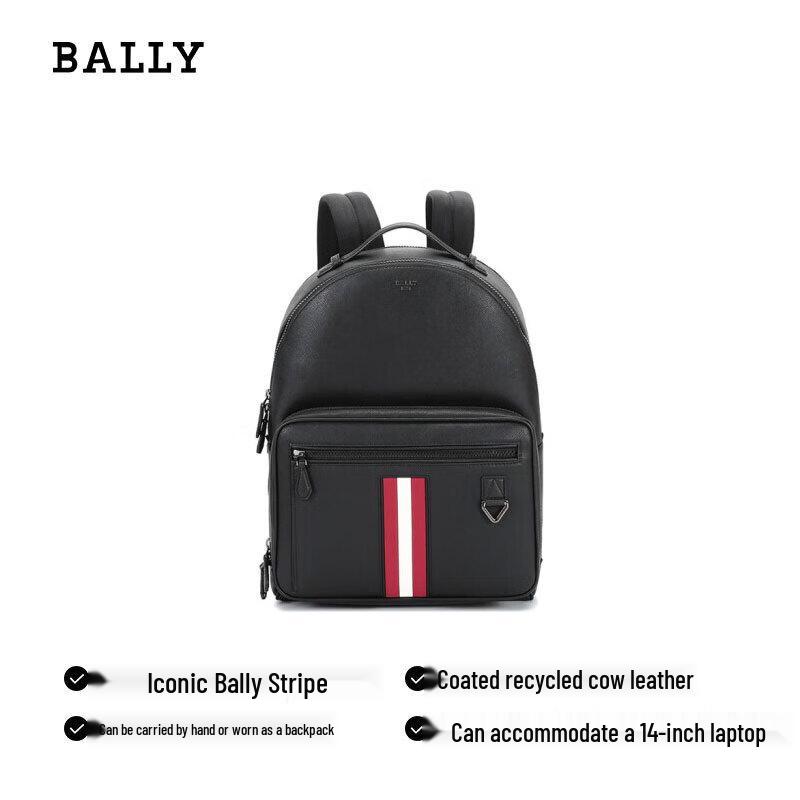 Bally Men's Striped Leather Convertible Backpack