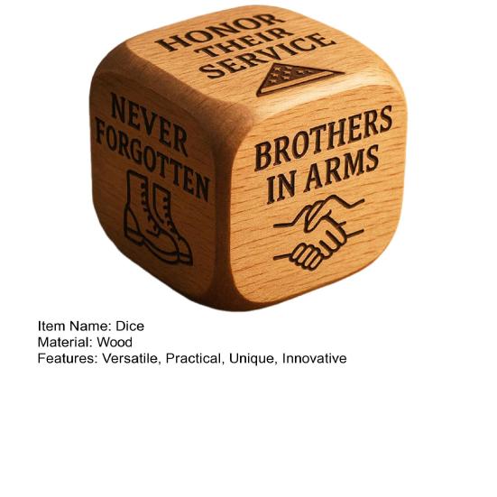 Wooden Quilting Decision Dice Office Stress-Relief Dice Funny Desk Work Dice Handmade Gag Gifts