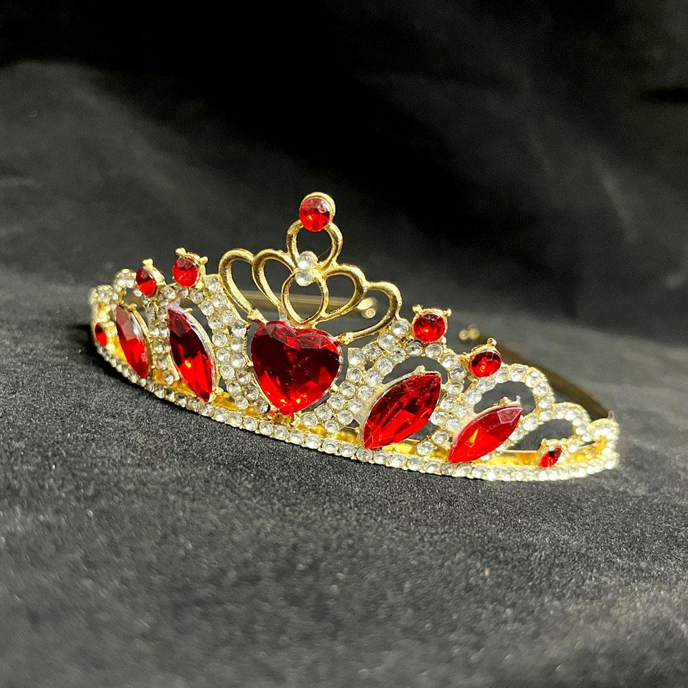 1pc Elegant Princess Bride Crystal Crown Rhinestone Wedding Tiara for Prom Special Events Children's Hair Zircon Accessories